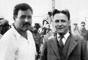 Ernest Hemingway y Francis Scott Fitzgerald en París.