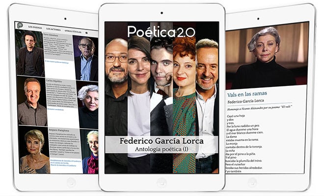 Federico García Lorca App Poética 2.0 videopoesía antología multimedia