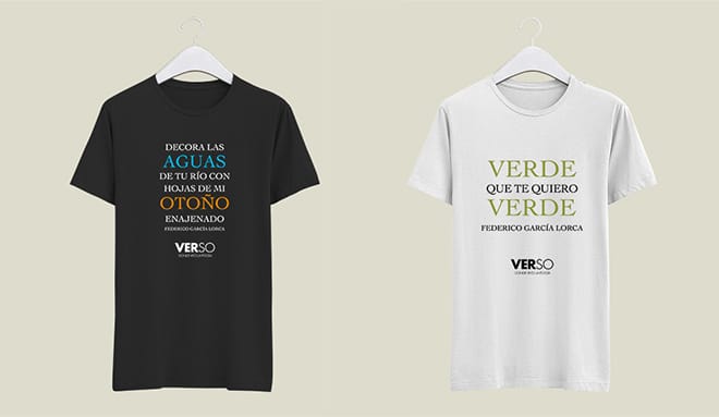 Camisetas de poesía de Poética 2.0